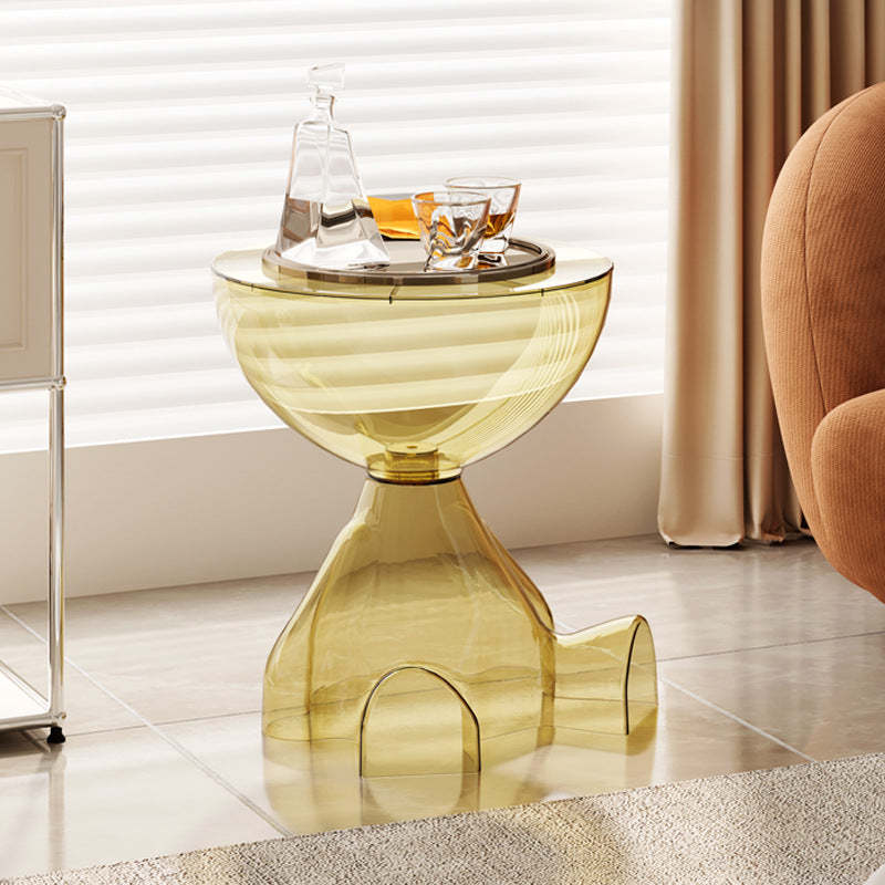 Contemporary Bear Plastic Round Coffee Table