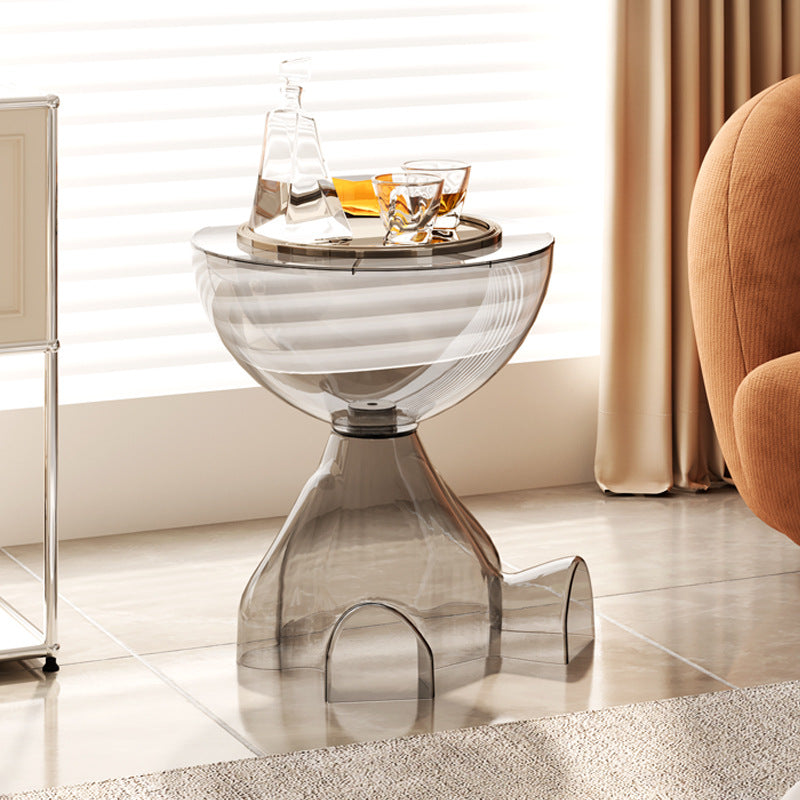 Contemporary Bear Plastic Round Coffee Table