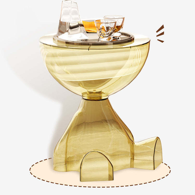 Contemporary Bear Plastic Round Coffee Table