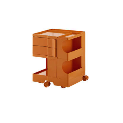 Nordic 2-Tier Rotational Side Table with Casters