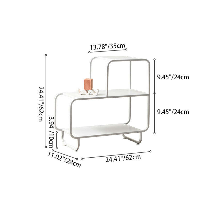 Nordic Iron 3-Tier Rectangular Side Table