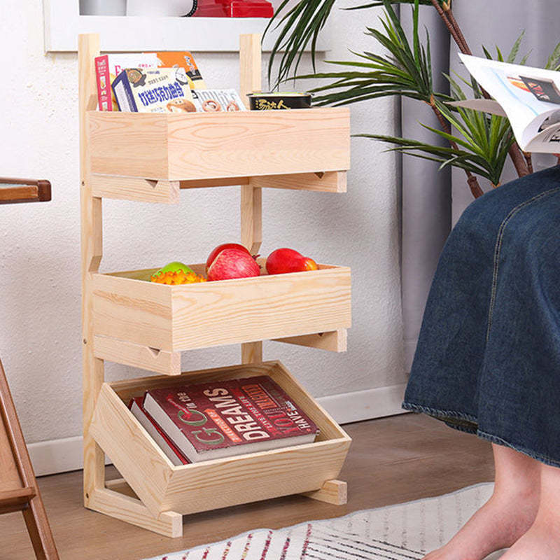 Farmhouse Wooden 3/4-Tier Snack Storage Display Shelves