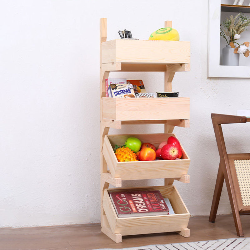 Farmhouse Wooden 3/4-Tier Snack Storage Display Shelves