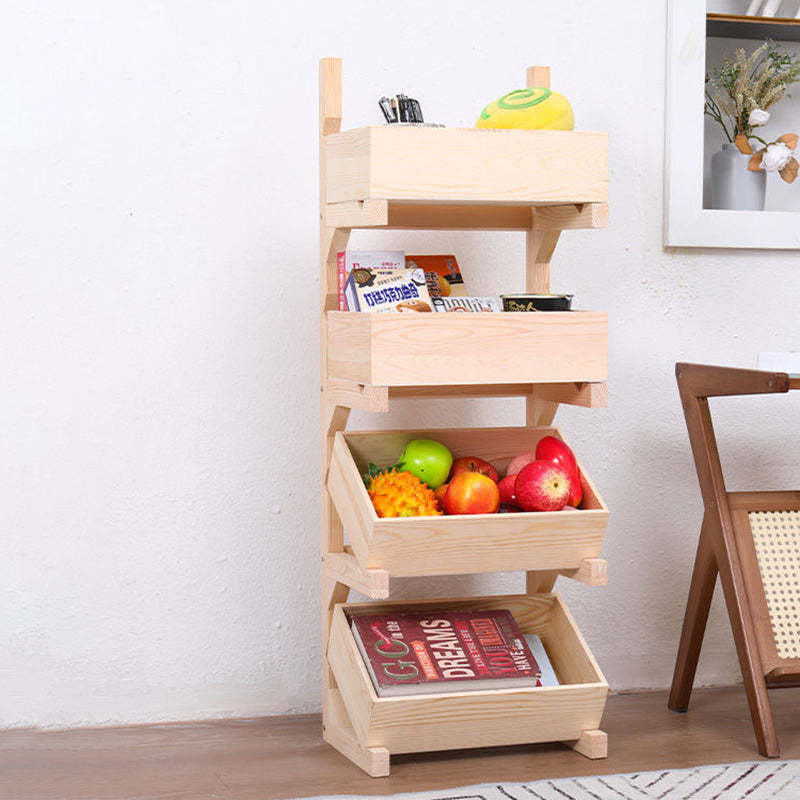 Farmhouse Wooden 3/4-Tier Snack Storage Display Shelves