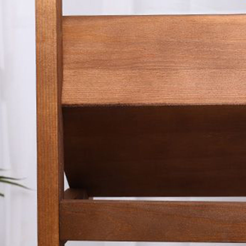 Farmhouse Wooden 3/4-Tier Snack Storage Display Shelves — 4 / With Wheels / Original Wood Color