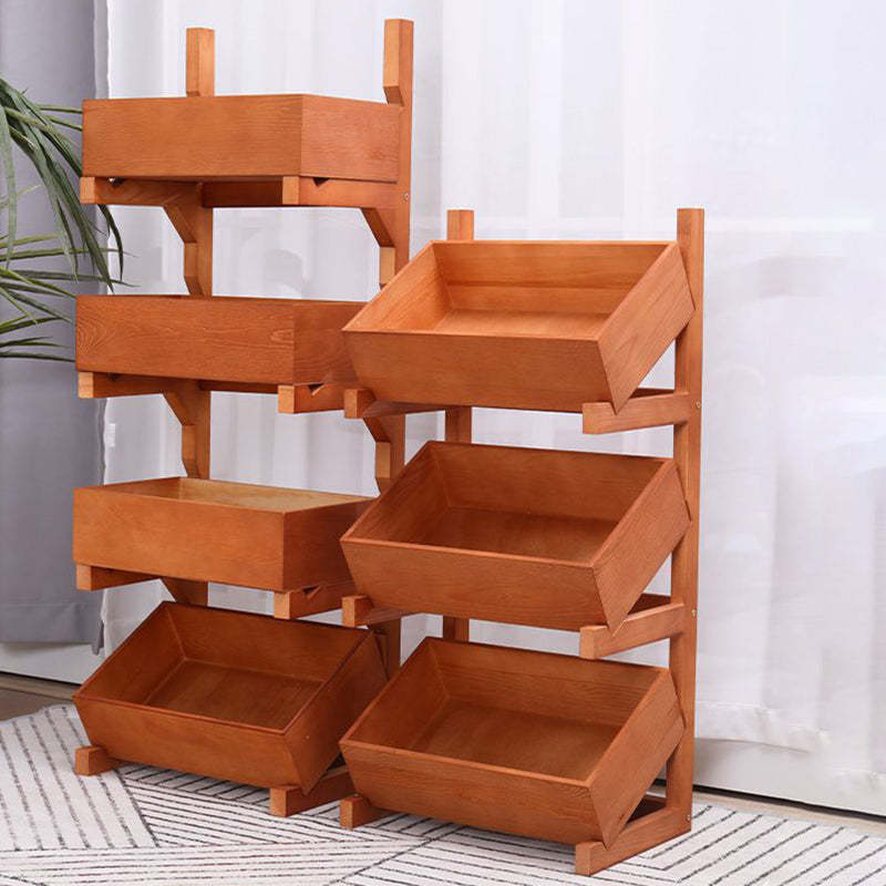 Farmhouse Wooden 3/4-Tier Snack Storage Display Shelves