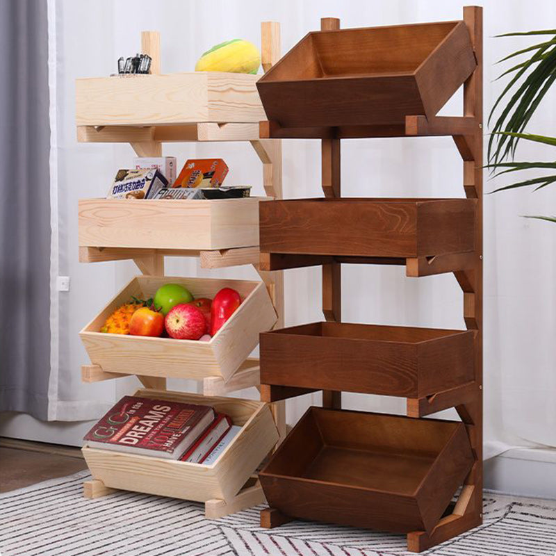 Farmhouse Wooden 3/4-Tier Snack Storage Display Shelves