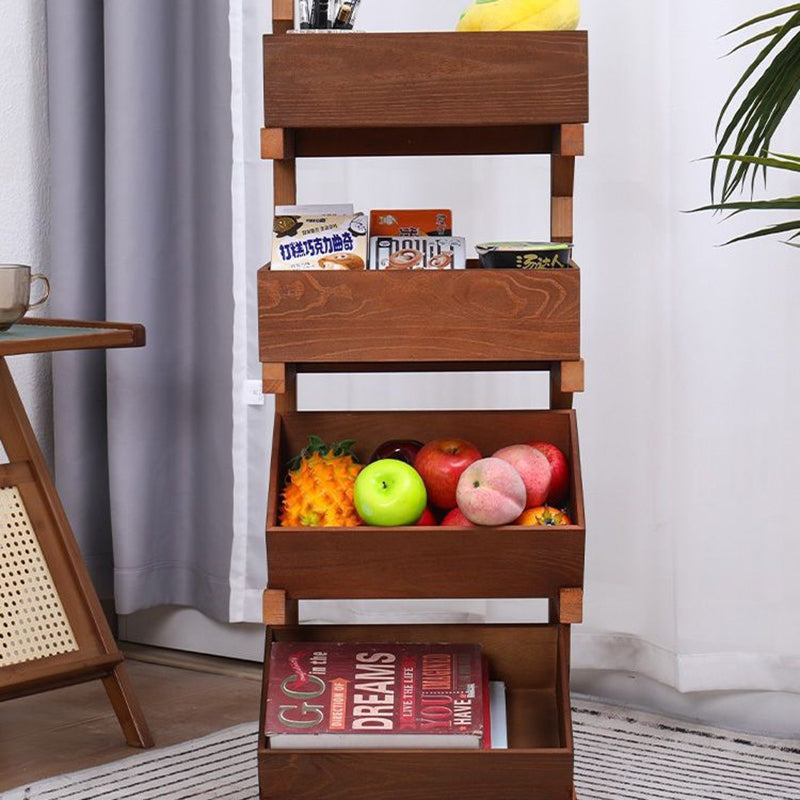 Farmhouse Wooden 3/4-Tier Snack Storage Display Shelves