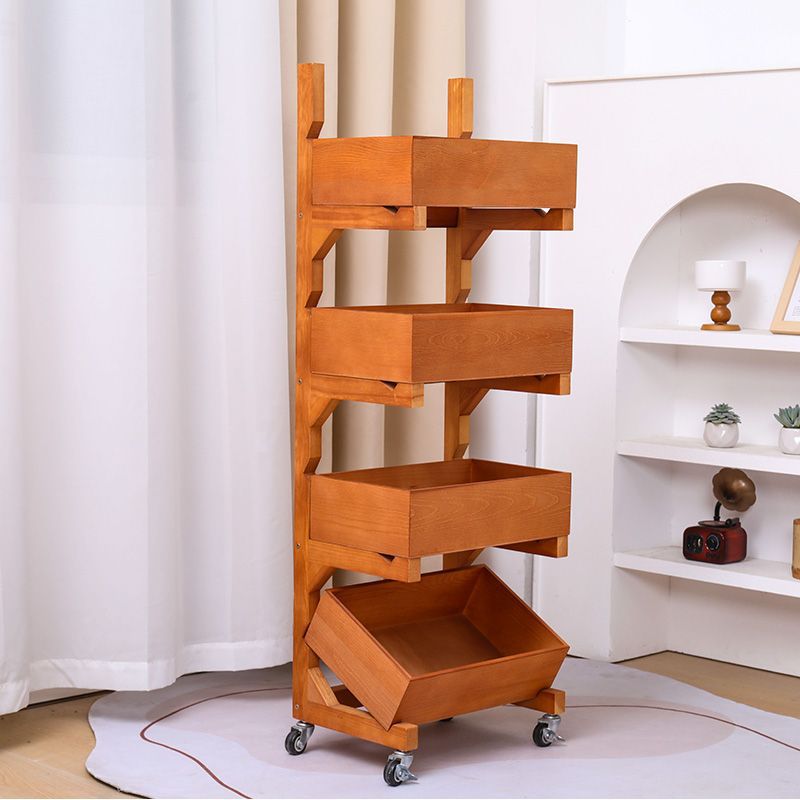 Farmhouse Wooden 3/4-Tier Snack Storage Display Shelves