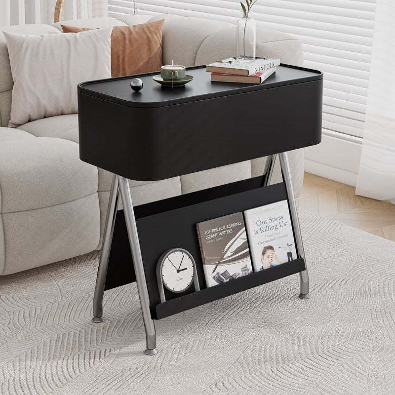 Scandinavian Rotatable Tray Top Storage Side Table