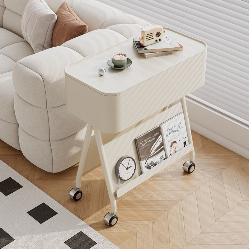 Scandinavian Rotatable Tray Top Storage Side Table