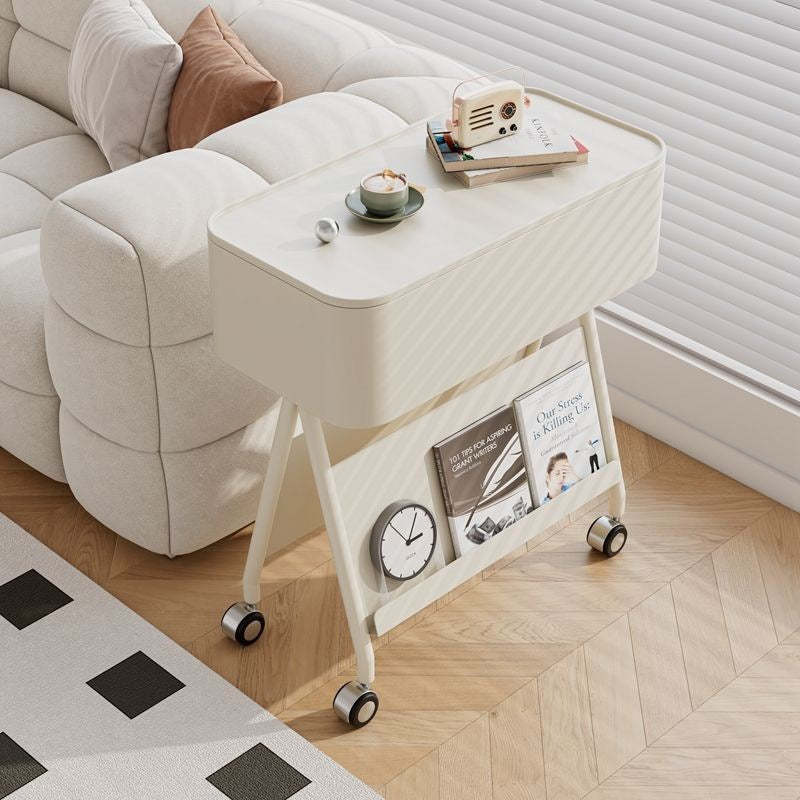 Scandinavian Rotatable Tray Top Storage Side Table