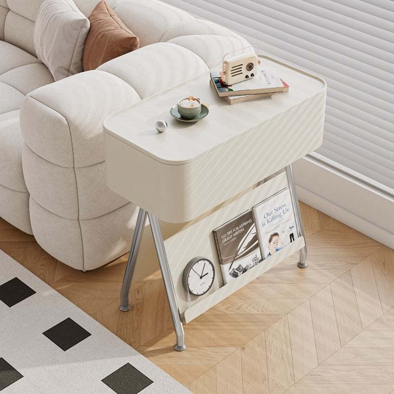 Scandinavian Rotatable Tray Top Storage Side Table