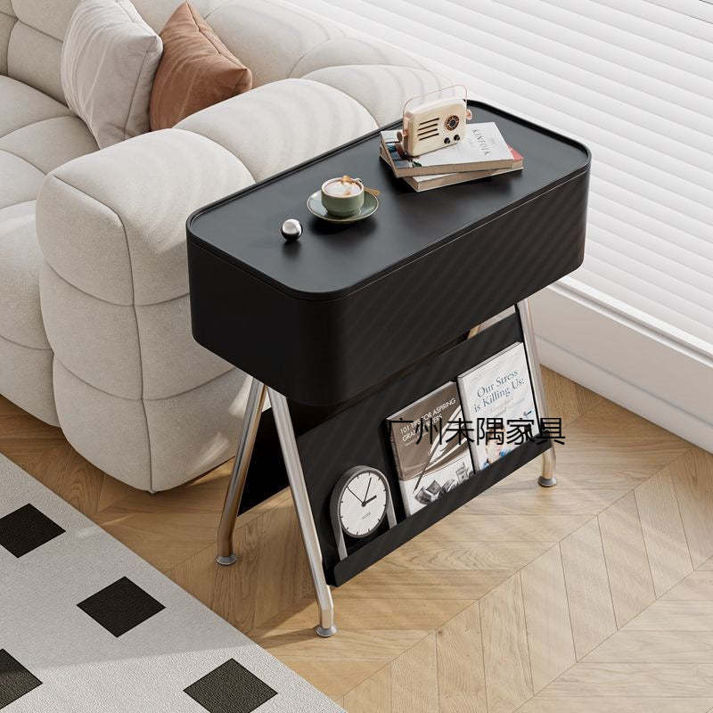 Scandinavian Rotatable Tray Top Storage Side Table