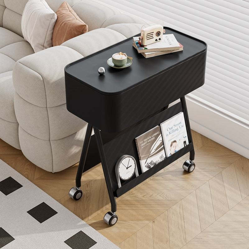 Scandinavian Rotatable Tray Top Storage Side Table