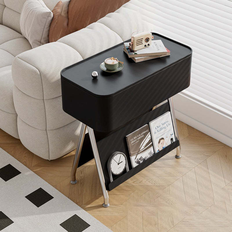 Scandinavian Rotatable Tray Top Storage Side Table