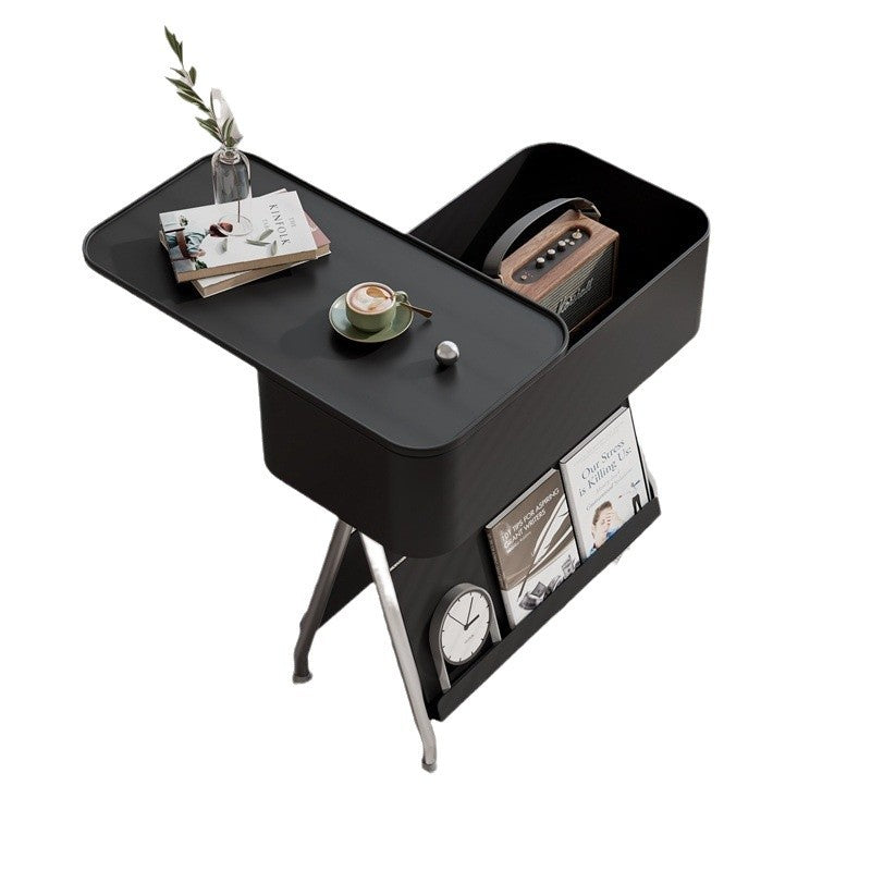 Scandinavian Rotatable Tray Top Storage Side Table