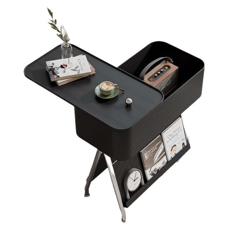Scandinavian Rotatable Tray Top Storage Side Table
