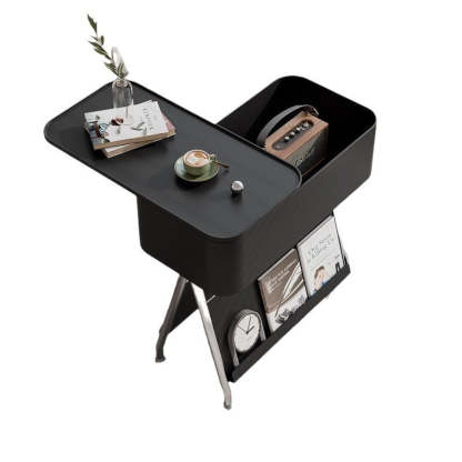 Scandinavian Rotatable Tray Top Storage Side Table