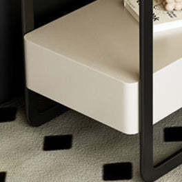 Contemporary Sintered Stone 2-Tier Side Table