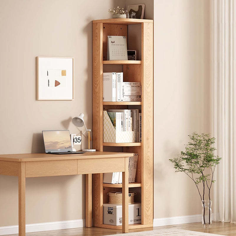 Japanese Wood Corner 3/4/5-Tier Bookcase — 4