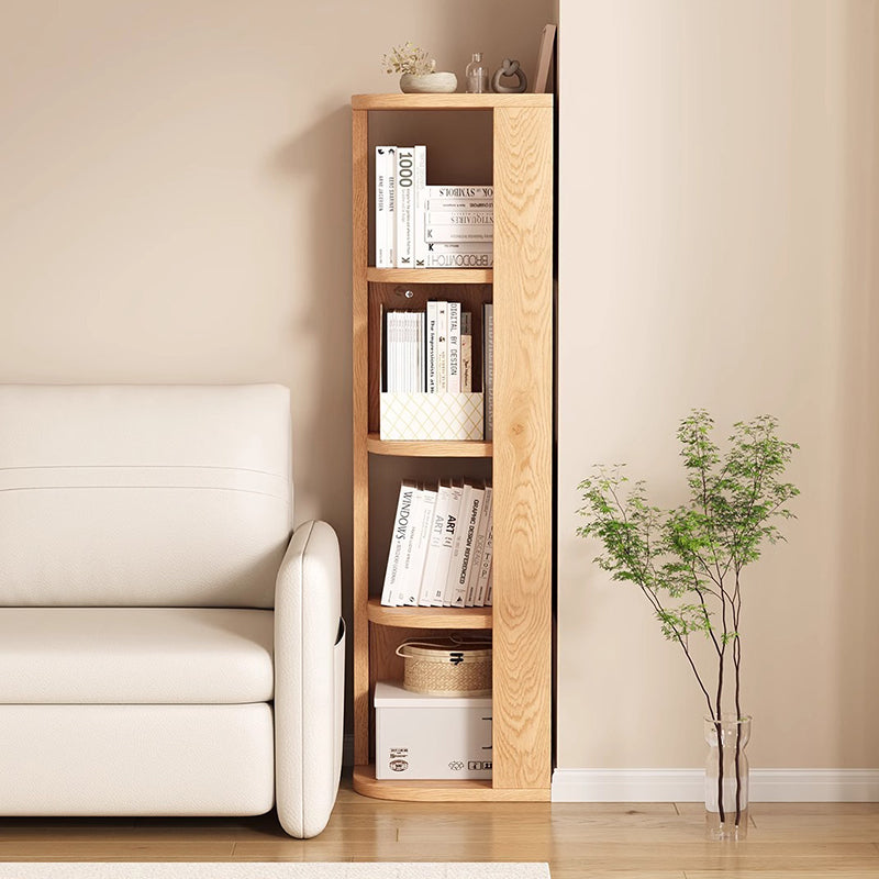 Japanese Wood Corner 3/4/5-Tier Bookcase