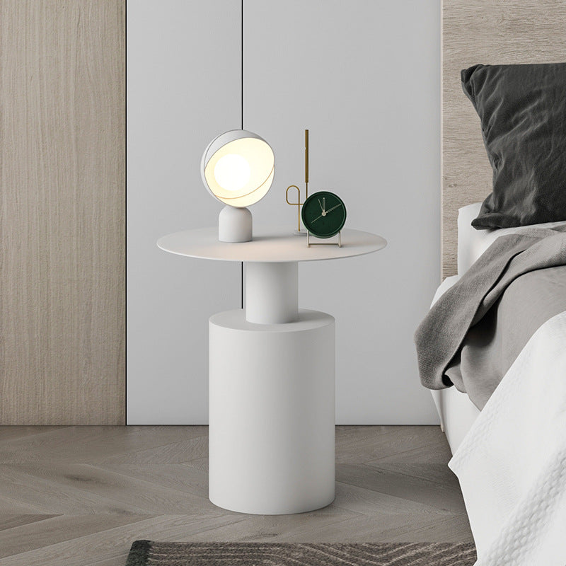 Minimalist Iron Geometric Cylinder Coffee Table