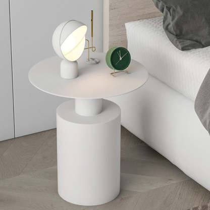 Minimalist Iron Geometric Cylinder Coffee Table