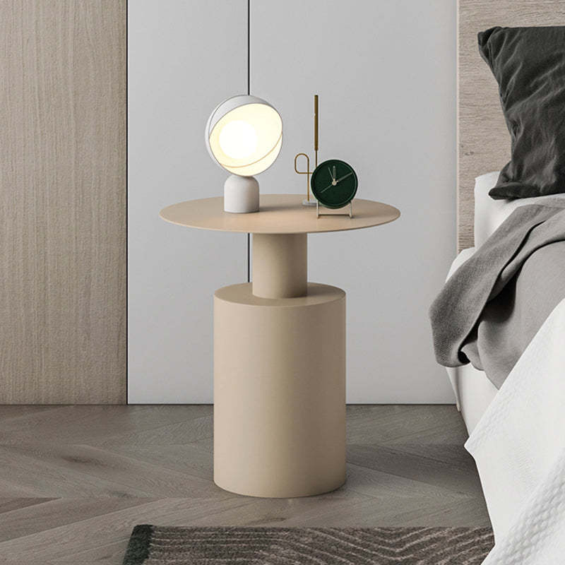 Minimalist Iron Geometric Cylinder Coffee Table