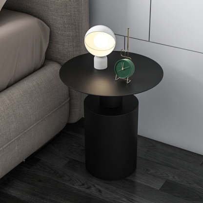 Minimalist Iron Geometric Cylinder Coffee Table