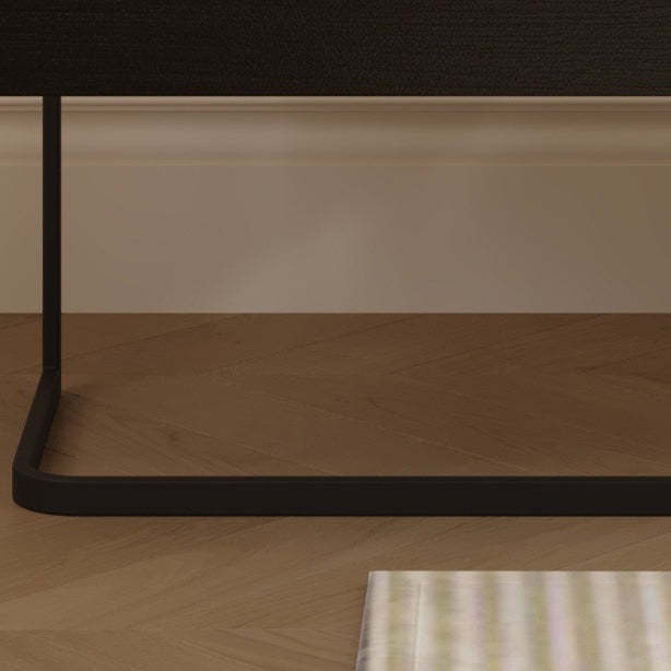 Minimalist Wood Glass 1-Drawer Nightstand