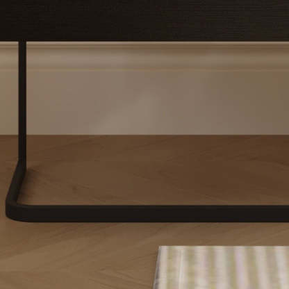 Minimalist Wood Glass 1-Drawer Nightstand