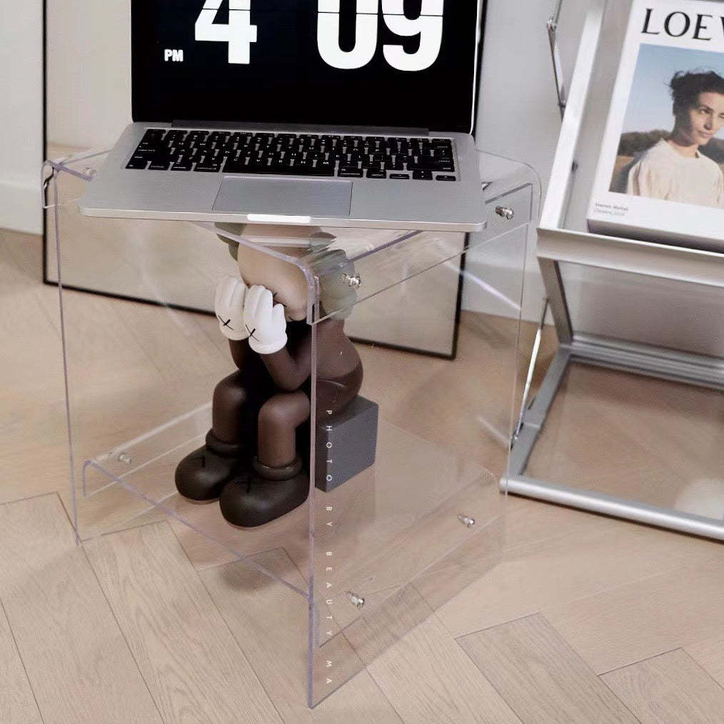 Minimalist Acrylic 2-Tier End Table