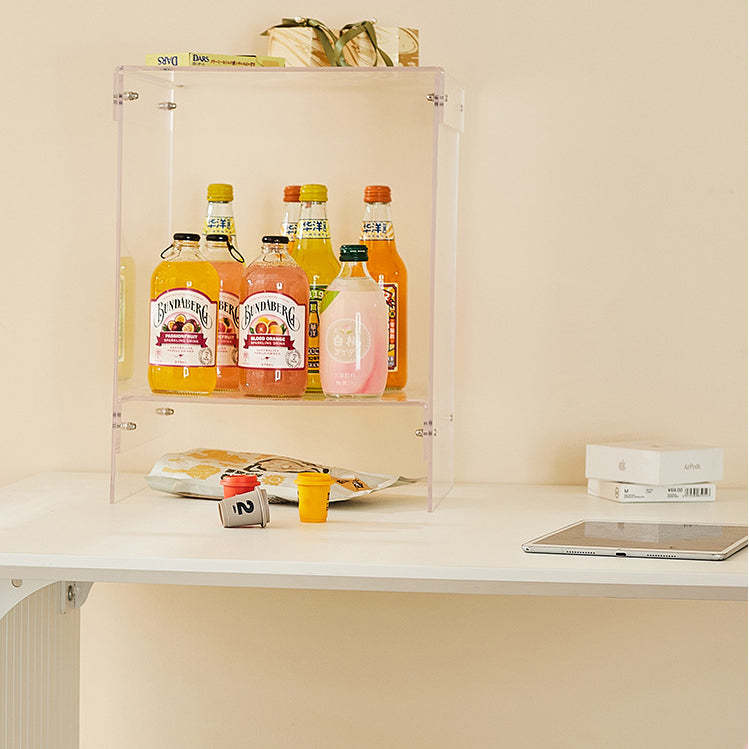 Minimalist Acrylic 2-Tier End Table