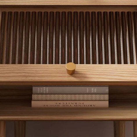 Minimalist Wood Rock Slab 2-Drawer Nightstand