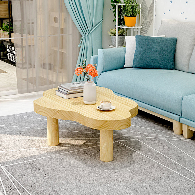 Scandinavian Cloud Cream Wood Coffee Table