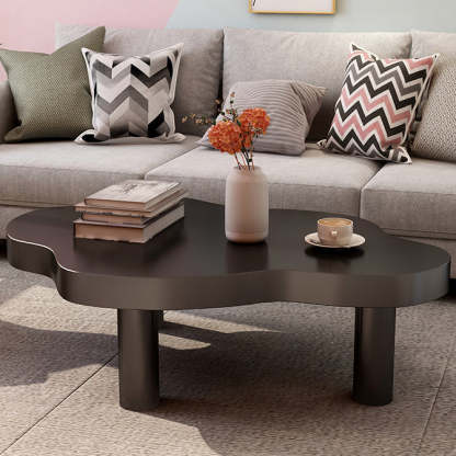 Scandinavian Cloud Cream Wood Coffee Table