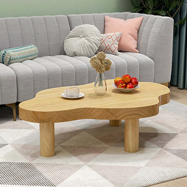 Scandinavian Cloud Cream Wood Coffee Table