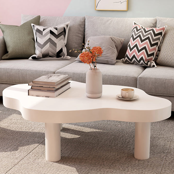 Scandinavian Cloud Cream Wood Coffee Table