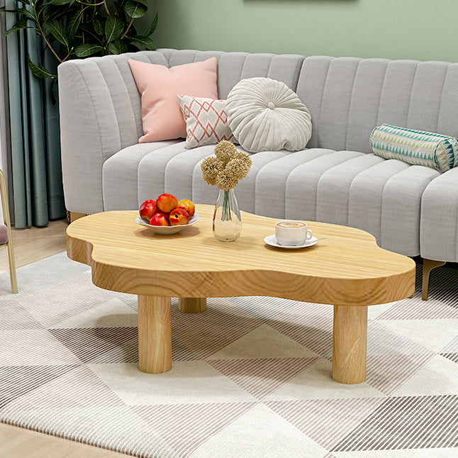Scandinavian Cloud Cream Wood Coffee Table