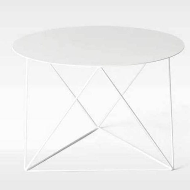 Minimalist Triangle-Leg Iron Coffee Table