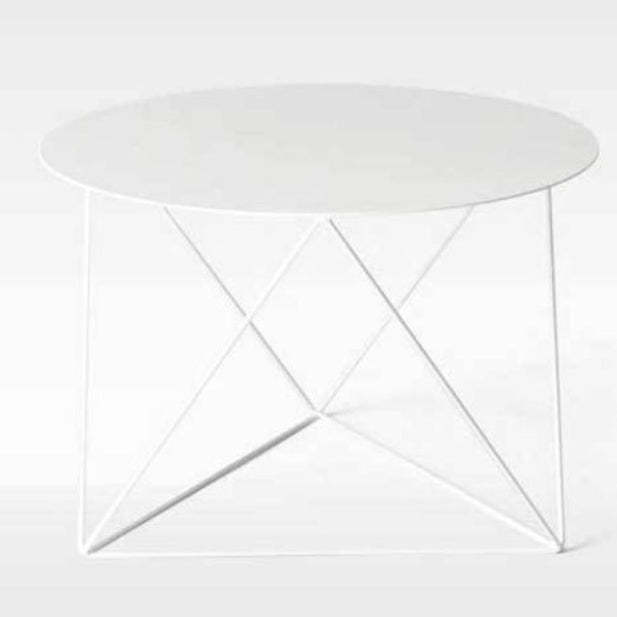 Minimalist Triangle-Leg Iron Coffee Table