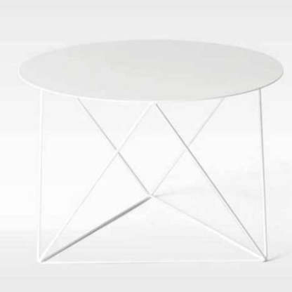 Minimalist Triangle-Leg Iron Coffee Table