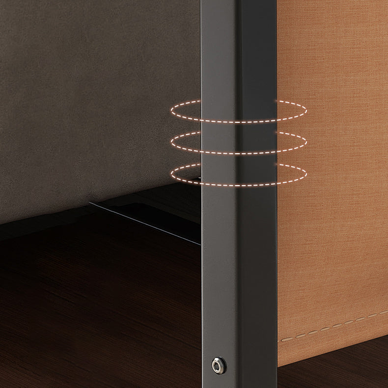Minimalist Roller Metal Wood End Table
