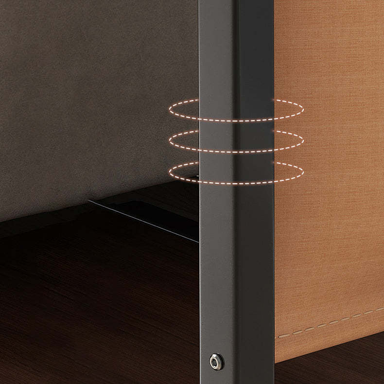 Minimalist Roller Metal Wood End Table