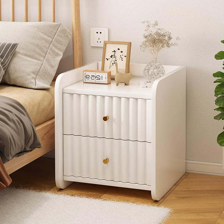 Minimalist Wave Density Panel Nightstand