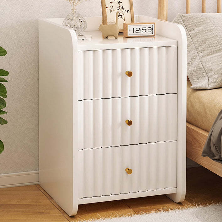 Minimalist Wave Density Panel Nightstand