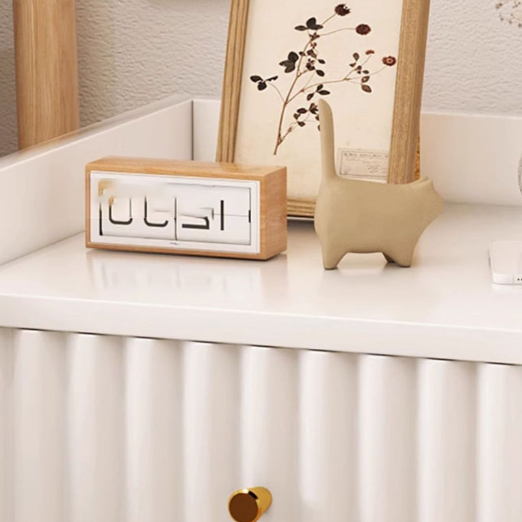 Minimalist Wave Density Panel Nightstand