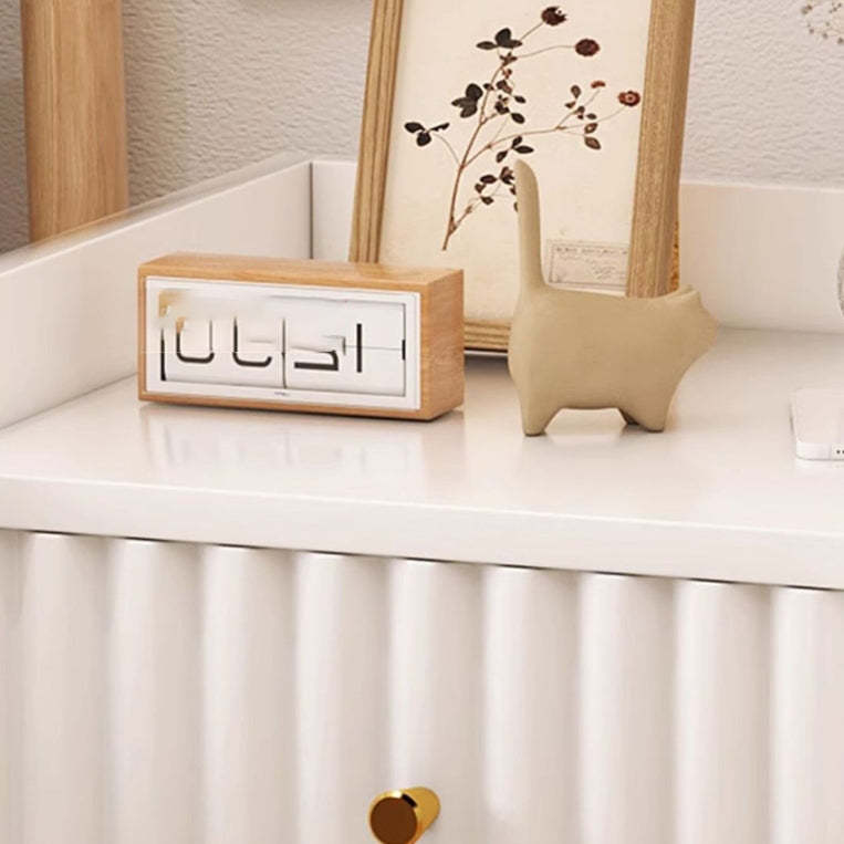 Minimalist Wave Density Panel Nightstand