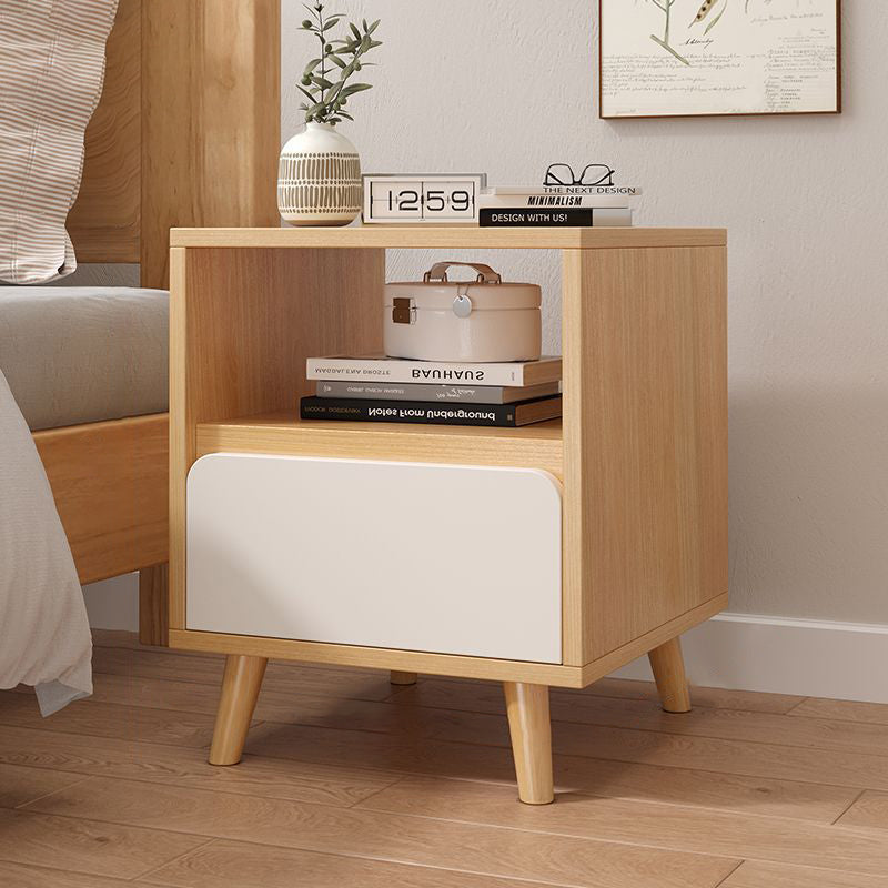 Minimalist Wood Nightstand - 1